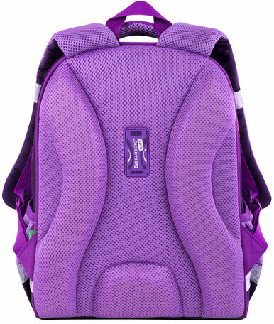 Ранец BRAUBERG KIDS START, 1 отделение, 2 кармана, "Sweet cheeks", велюровая панель, 35х26х13см, 272093