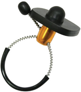 Датчики-бирки противокражные бутылочные, радиочастотные, комплект 500 шт., &quot;Bottle Tag&quot;, трос 15 см, 8,2 МГц, черные, А-0457