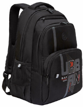 Рюкзак GRIZZLY школьный, анатомическая спинка, 2 отделения, для мальчиков, URBAN, 45х32х23 см, RU-430-2/2