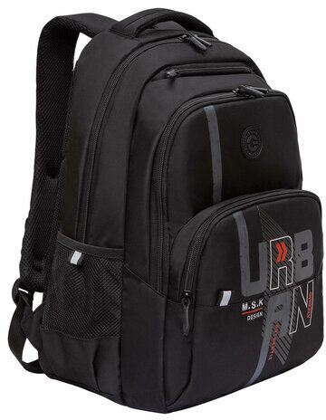 Рюкзак GRIZZLY школьный, анатомическая спинка, 2 отделения, для мальчиков, URBAN, 45х32х23 см, RU-430-2/2