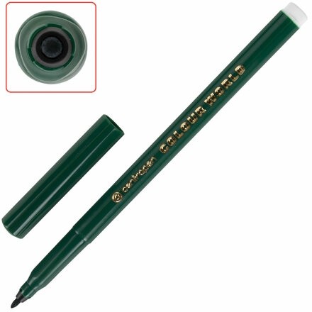 Фломастеры 12 ЦВЕТОВ CENTROPEN "Colour World", круглые, смываемые, 7550/12TP, 7 7550 1284