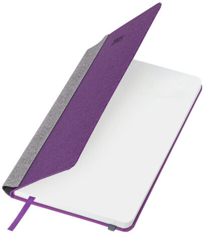 Ежедневник датированный 2025 А5 138x213 мм, BRAUBERG "Mosaic", под кожу, карман для ручки, резинка-фиксатор, фиолетовый, 115836