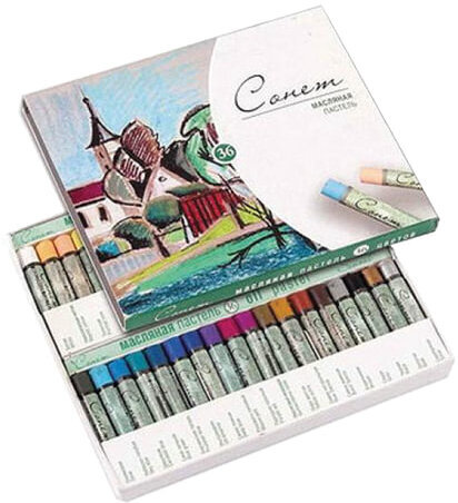 Пастель масляная художественная "Сонет", 36 цветов, круглое сечение, 7041157