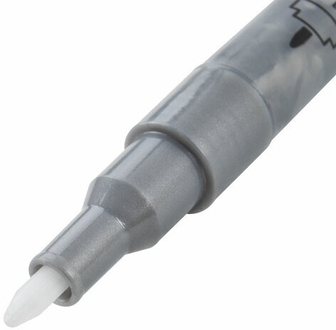 Маркеры акриловые для рисования и хобби, 2 цвета ЗОЛОТО/СЕРЕБРО, линия 0,7-1 мм, BRAUBERG ART, 152528