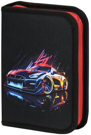 Пенал BRAUBERG, 1 отделение, полиэстер, 21х14 см, "Neon drift", 272329