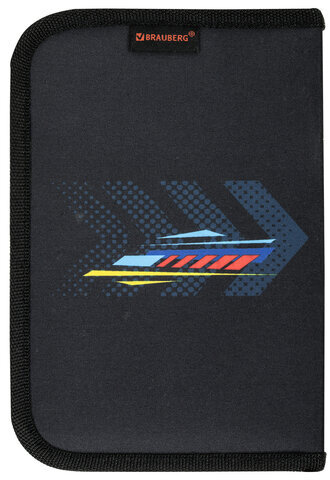 Пенал BRAUBERG, 1 отделение, полиэстер, 21х14 см, "Neon drift", 272329