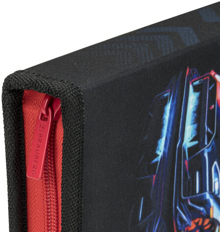 Пенал BRAUBERG, 1 отделение, полиэстер, 21х14 см, "Neon drift", 272329