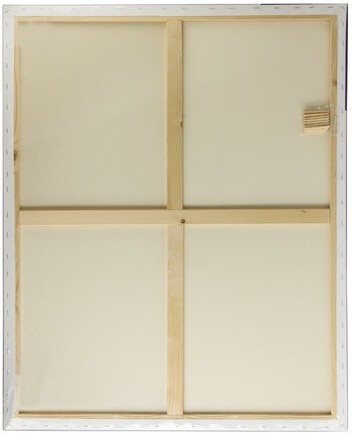 Холст на подрамнике BRAUBERG ART CLASSIC, 80х100см, грунтованный, 100% хлопок, крупное зерно, 190647