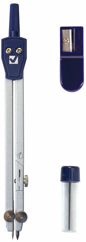 Готовальня BRAUBERG "Student Oxford", 3 предмета: циркуль 140 мм, грифель, точилка, пенал с подвесом, 210332