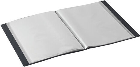 Папка 60 вкладышей BRAUBERG стандарт, черная, 0,8 мм, 221606