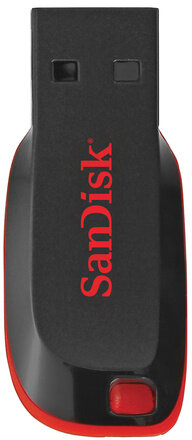 Флеш-диск 16 GB, SANDISK Cruzer Blade, USB 2.0, черный, SDCZ50-016G-B35