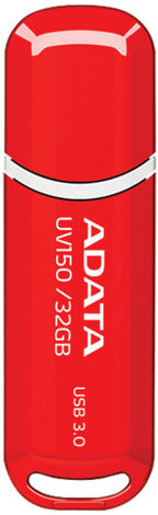 Флеш-диск 32 GB A-DATA UV150 USB 3.0, красный, AUV150-32G-RRD