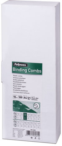 Пружины пластиковые для переплета, КОМПЛЕКТ 100 шт., 12 мм (для сшивания 56-80 л.), белые, FELLOWES, FS-53462