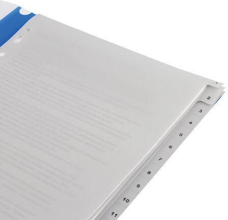 Разделитель пластиковый ОФИСМАГ, А4, 20 листов, цифровой 1-20, оглавление, серый, РОССИЯ, 225604