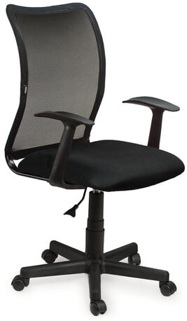 Кресло BRABIX &quot;Spring MG-307&quot;, с подлокотниками, черное TW, 531406