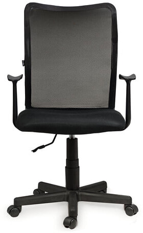 Кресло BRABIX "Spring MG-307", с подлокотниками, черное TW, 531406