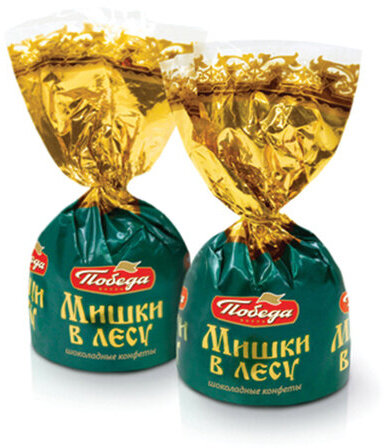 Конфеты ПОБЕДА ВКУСА "Мишки в лесу" шоколадные, 1000 г, пакет, IM_115_С/1х3