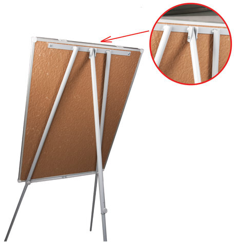 Доска-флипчарт магнитно-маркерная 70х100 см, ГАРАНТИЯ 10 ЛЕТ, РОССИЯ, BRAUBERG Стандарт, 235526