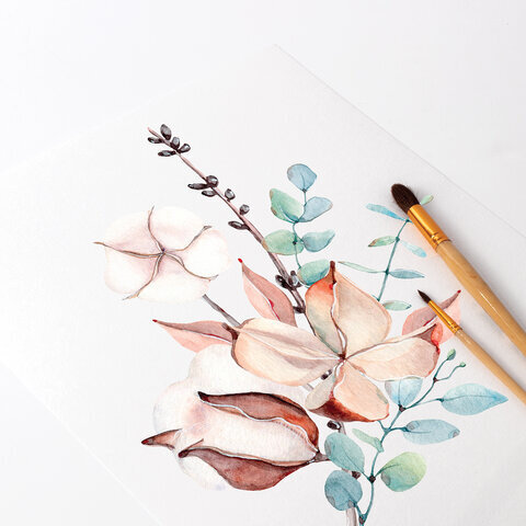 Бумага для акварели А4, 210x297 мм, КОМПЛЕКТ 100 листов, 200 г/м2, ГОЗНАК СПб, BRAUBERG ART, 880259