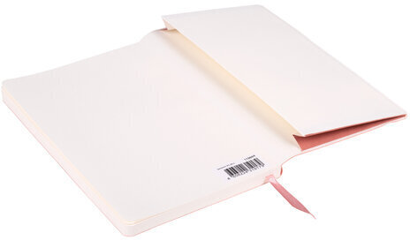 Блокнот А5 (130х210 мм), BRAUBERG ULTRA, под кожу, 80 г/м2, 96 л., клетка, светло-розовый, 113008