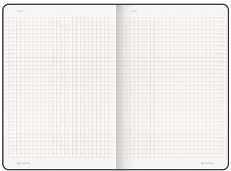 Блокнот А5 (130х210 мм), BRAUBERG ULTRA, под кожу, 80 г/м2, 96 л., клетка, светло-розовый, 113008