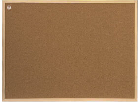 Доска пробковая для объявлений 80x60 см, деревянная рамка, 2х3 ECO, (Польша), TC86/C
