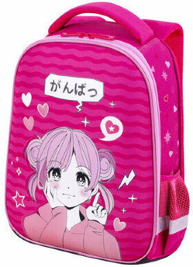 Ранец BRAUBERG KIDS START, 1 отделение, 2 кармана, &quot;Anime style&quot;, 35х26х13 см, 272094