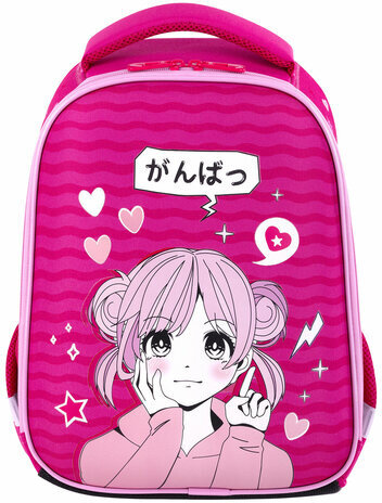 Ранец BRAUBERG KIDS START, 1 отделение, 2 кармана, "Anime style", 35х26х13 см, 272094