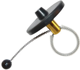 Датчики-бирки противокражные бутылочные, акустомагнитные, комплект 500 шт., &quot;Bottle Tag&quot;, трос 15 см, 58 КГц, черные, А-0988