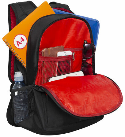 Рюкзак GRIZZLY школьный, анатомическая спинка, 2 отделения, для мальчиков, UNITY, 43х31х20 см, RU-331-1/1