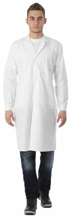 Халат рабочий мужской белый, бязь, размер 48-50, рост 182-188, плотность ткани 142 г/м2, 610725