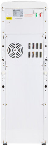 Кулер для воды SONNEN FSE-02Wc, напольный, НАГРЕВ/ОХЛАЖДЕНИЕ ЭЛЕКТРОННОЕ, шкаф, 2 крана, белый, 456167