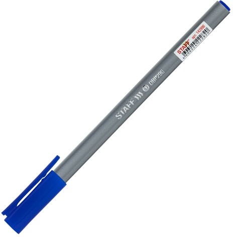 Ручка шариковая масляная STAFF EVERYDAY OBP-290, СИНЯЯ, трехгранная, узел 0,7 мм, линия письма 0,35 мм, 142996