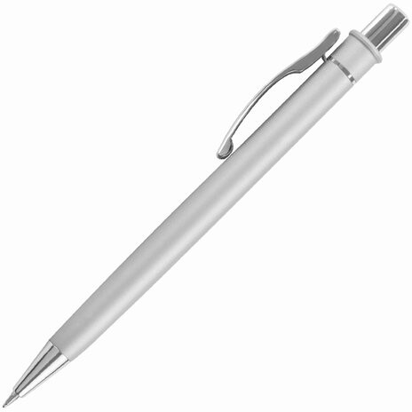 Ручка подарочная шариковая BRAUBERG "Vocale", СИНЯЯ, корпус серебристый с хромированными деталями, линия письма 0,5 мм, 143490