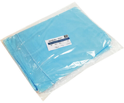 Халат-кимоно с рукавами голубой КОМПЛЕКТ 5 шт., СМС, 24 г/м2, ЧИСТОВЬЕ, 02-190