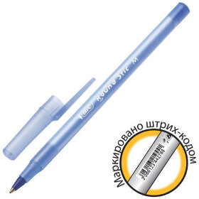 Ручка шариковая BIC &quot;Round Stic&quot;, СИНЯЯ, корпус голубой, узел 1 мм, линия письма 0,32 мм, С ШТРИХКОДОМ, 934598