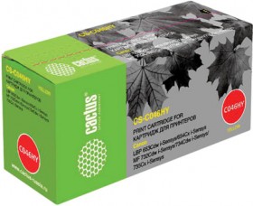 Картридж лазерный CACTUS (CS-046HY) для CANON LBP-653Cdw/654Cx/MF732Cdw, желтый, ресурс 5000 стр., CS-C046HY