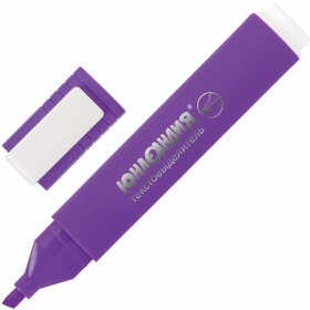 Текстовыделитель ЮНЛАНДИЯ &quot;COLORSTAR&quot;, ФИОЛЕТОВЫЙ, линия 1-4 мм, 151704