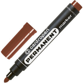 Маркер перманентный CENTROPEN 8566, КОРИЧНЕВЫЙ, круглый наконечник, 2,5 мм, 5 8566 0111