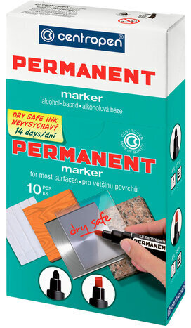 Маркер перманентный CENTROPEN 8566, КОРИЧНЕВЫЙ, круглый наконечник, 2,5 мм, 5 8566 0111