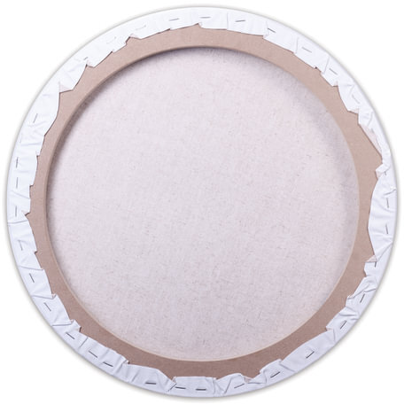 Холст на подрамнике BRAUBERG ART CLASSIC, 40см, грунт, круг, 45%хлоп., 55%лен, среднее зерно, 190648