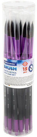 Кисть белка, круглая № 7, BRAUBERG PREMIUM, 200976