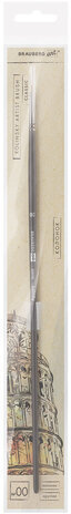 Кисть художественная проф. BRAUBERG ART CLASSIC, колонок, круглая, № 00, длинная ручка, 200920