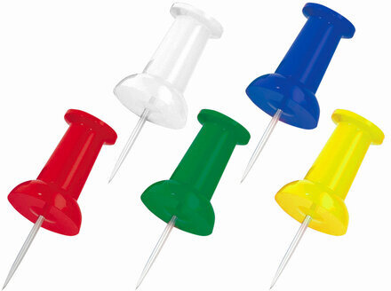 Силовые кнопки-гвоздики BRAUBERG, цветные, 50 шт., в пластиковой коробке, 221117