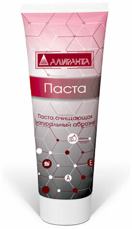 Паста очищающая для кожи 100 мл, АЛИРАНТА, с натуральным абразивом, флип-топ, 20001