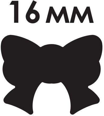 Дырокол фигурный "Бантик", диаметр вырезной фигуры 16 мм, ОСТРОВ СОКРОВИЩ, 227150