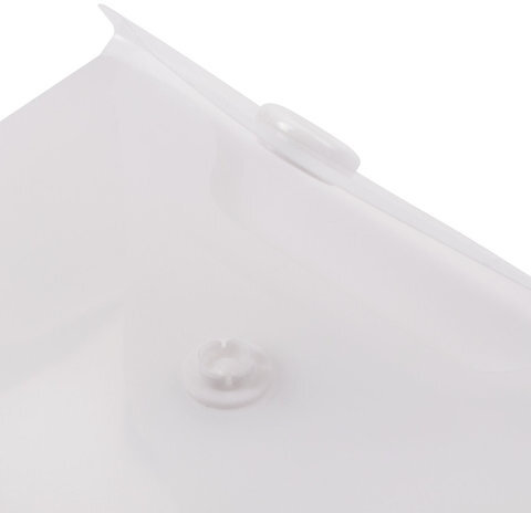 Папка-конверт с кнопкой МАЛОГО ФОРМАТА (74х105 мм), А7 (для визиток), матовая прозрачная, 0,18 мм BRAUBERG, 227325