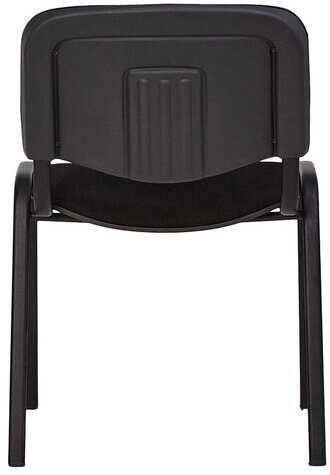 Стул для персонала и посетителей "ISO", черный каркас, ткань черная