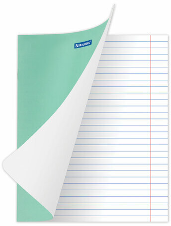 Тетрадь BRAUBERG "EXTRA" 18 л., линия, плотная бумага 80 г/м2, обложка картон, 105709