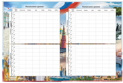 Дневник 1-11 класс 40 л., твердый, BRAUBERG, ламинация, цветная печать, "РОССИЙСКОГО ШКОЛЬНИКА-4", 106052